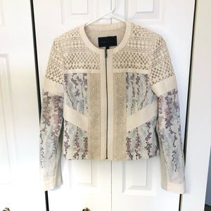 BCBG MAXAZRIA Floral Bolero Jacket